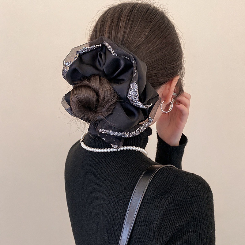 Hair Net Invisible - Scrunchies per capelli in cristallo di