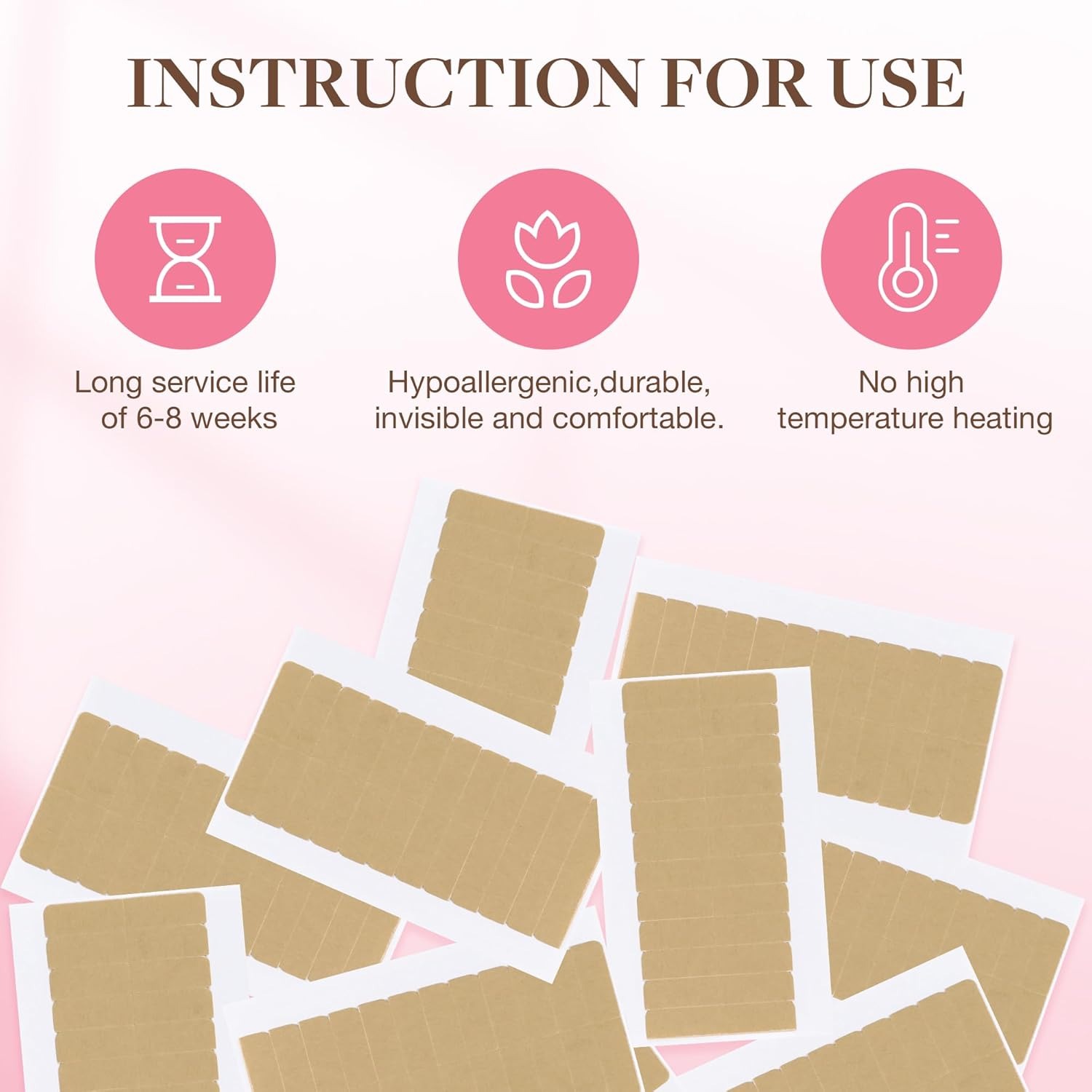 72 nastri (6 fogli) Nastro bia - Hair Extension Tape In recensione e prezzo