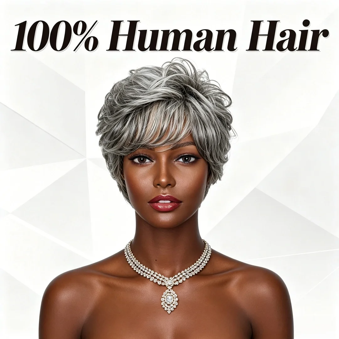 Parrucca Corta Ricci Grigia Om - Hair Care Women recensione e prezzo
