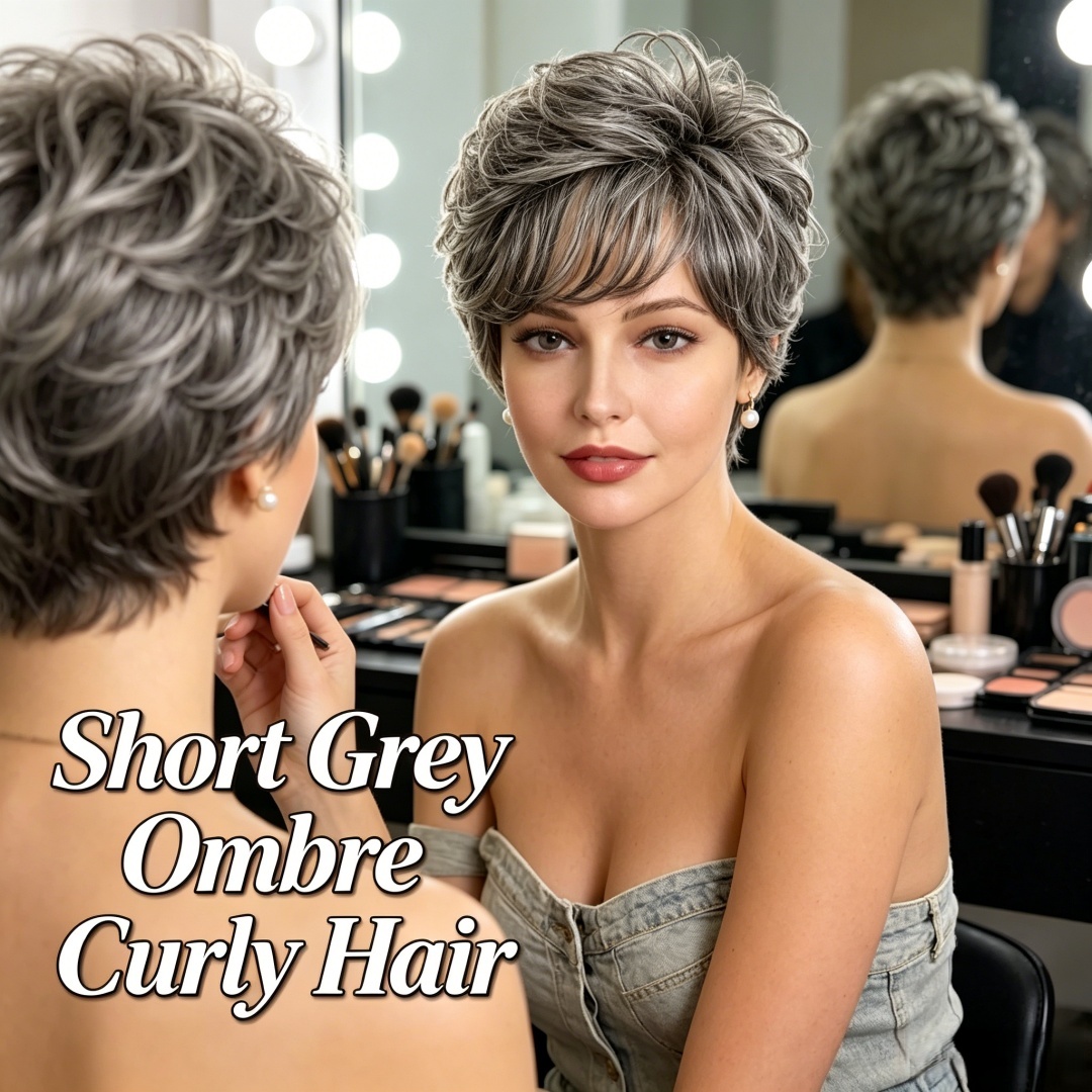 Parrucca Corta Ricci Grigia Om - Hair Care Women recensione e prezzo